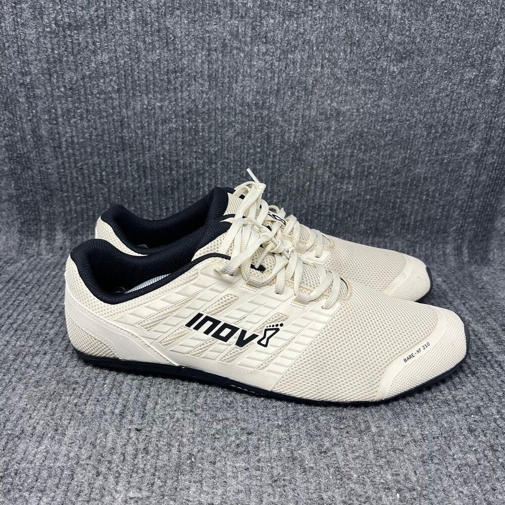 Inov-8 Bare-XF 210 V3 Ivory Cream White Athletic Barefoot Trainer Shoes Mens 15
